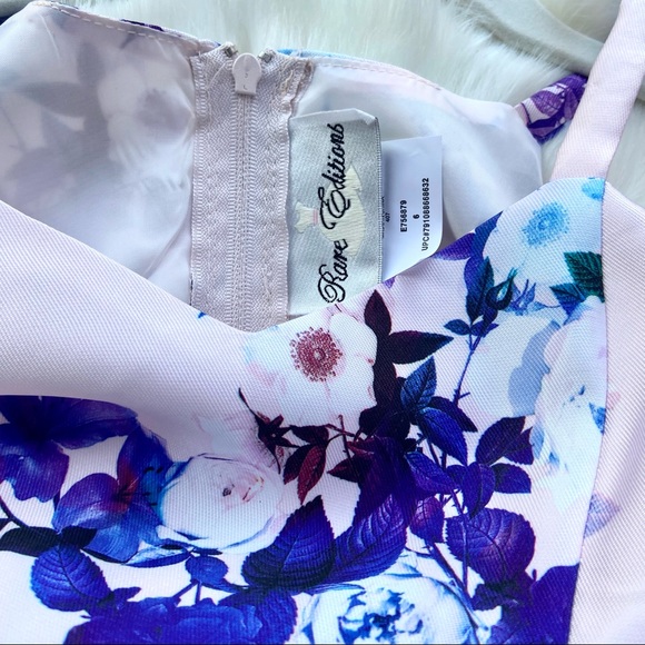 NWT Rare Editions hi-low dress special occasion wedding party size 6 girls - Picture 7 of 9